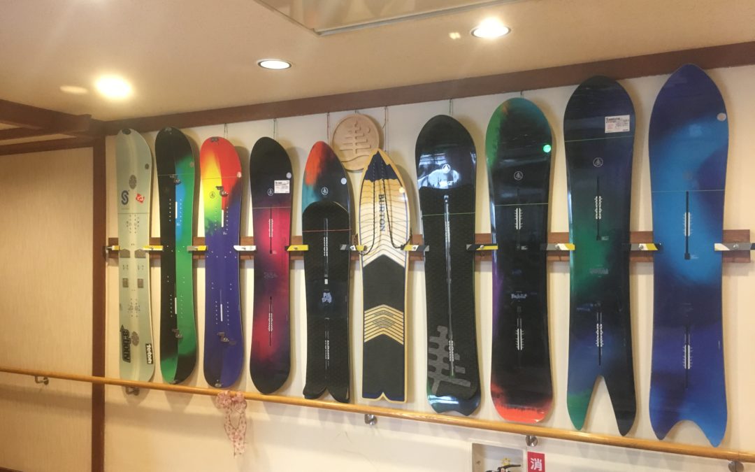 歴代の名機も乗れる! BURTON Family Tree デモセンター